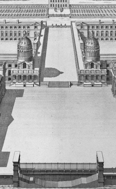 Royal Naval College from the North Bank of the Thames.