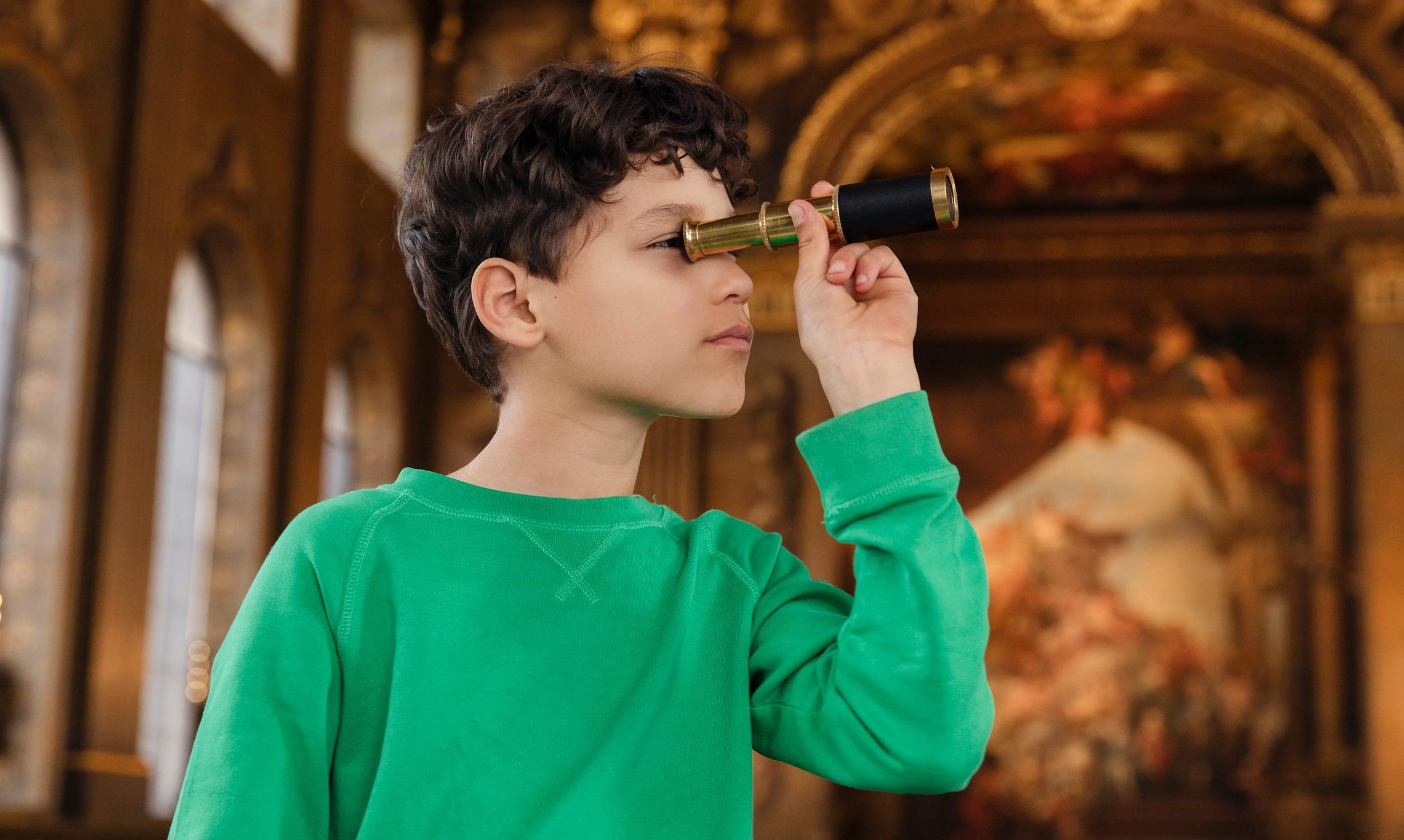 Boy in Painted Hall